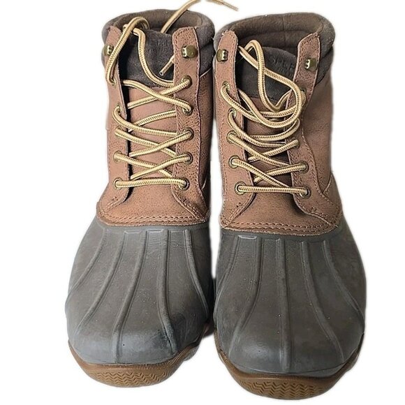 Sperry Brewster Duck Boots Men's Brown Waterproof Casual STS14140 Size 8.5 - Picture 2 of 10